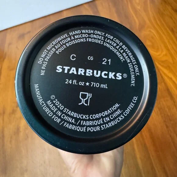 STARBUCKS 2020 Holiday Steel Tumbler 24 Oz Confetti Dots Green Limited Edition - Picture 6 of 6